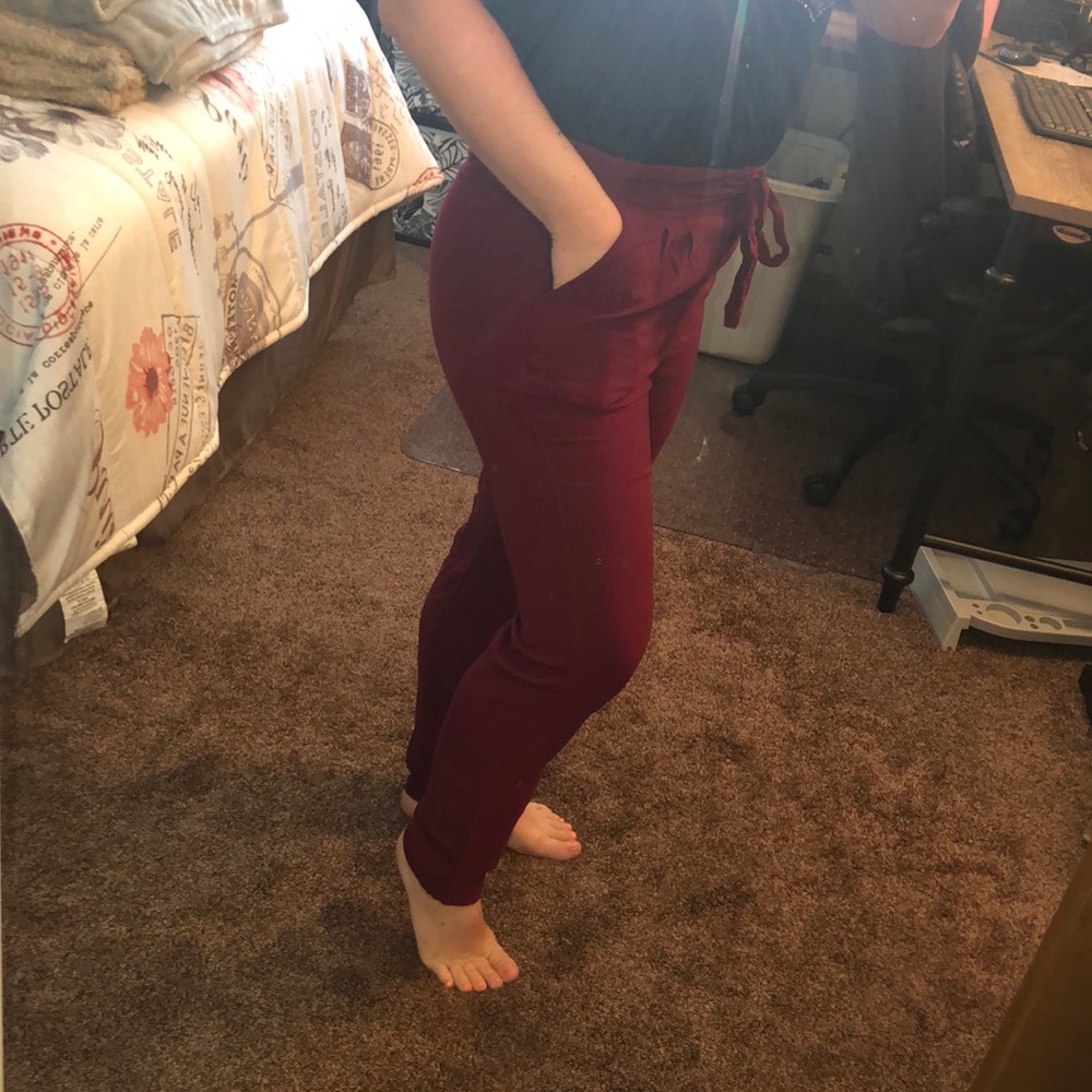 Burgundy dress pants